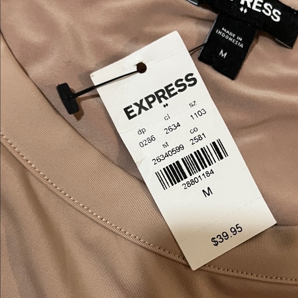 Express Short Sleeve Bodysuit in Beige - Picture 8 of 8